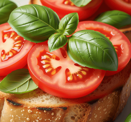 Bruschette al pomodoro fresco e basilico